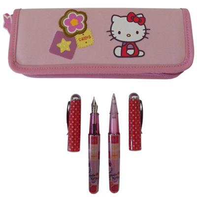 Parure de Stylos Hello Kitty rose