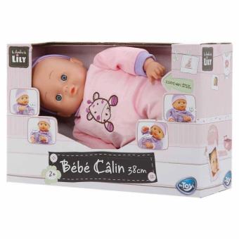 Poupon Qui Parle Rit Pleure Bebe Calin Poupee 38 Cm Rose Poupon Achat Prix Fnac