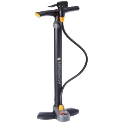 Sks 560 air x-press pompe à pied avec manomètre et tête duo pour tous types de valve noir gris