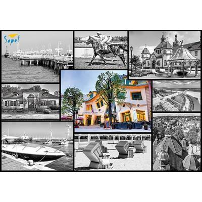 Puzzle 1000 pièces - Sopot Collage / Trefl