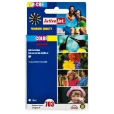 Cartouche d'impression Activejet AH C88 Version Premium 14 ml haute capacité couleur cyan jaune C Y - vue 2
