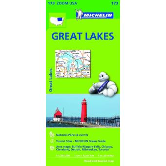 Mapa Michelin Zoom 173 - USA Great Lakes