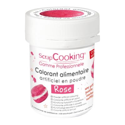 Colorant alimentaire (artificiel) - Rose - Scrapcooking