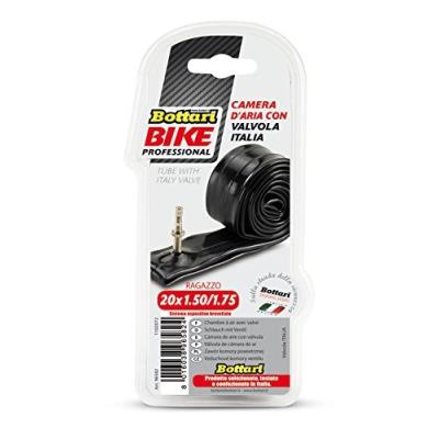 Bottari vélo tube en caoutchouc avec valve italie-noir - 20 x 1,50 c 1,75