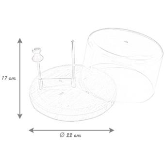 Frisette / girolle pour Tête de moine avec sa cloche diamètre 21 cm