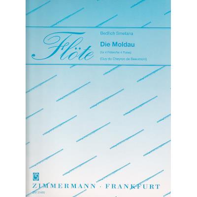 Partitions classique ZIMMERMANN SMETANA BEDRICH - DIE MOLDAU - 4 FLUTES Flûte traversière