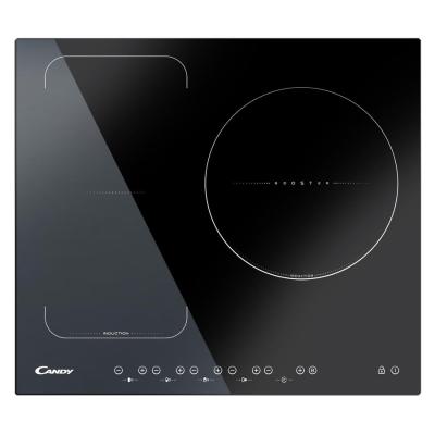 Candy CFI36 - Table de cuisson à induction - 3 plaques de cuisson - Niche - largeur : 56 cm - profondeur : 49 cm - noir