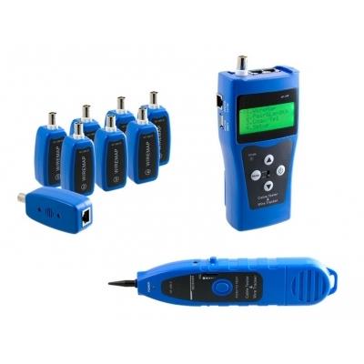 Testeur Professionnel Pour Réseau RJ45/RJ11/USB/BNC Localise-Teste-Cartographie 8 câbles en même temps
