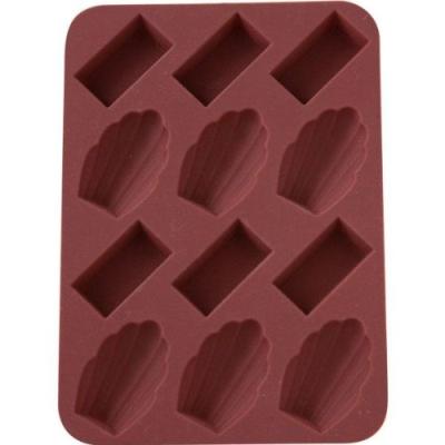 Patisse 19385 lot de 2 plaques 6 mise en bouche mini madeleinesmini financiers platine chocolat 17 x 12 cm