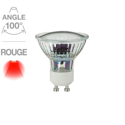 Spot 18 LED rouge GU10