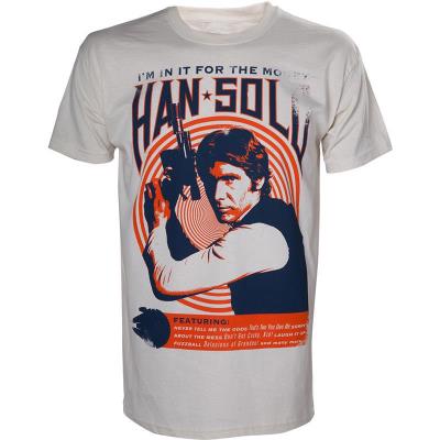 Polo-T-shirt-Top Star Wars - Han solo vintage rock poster - S