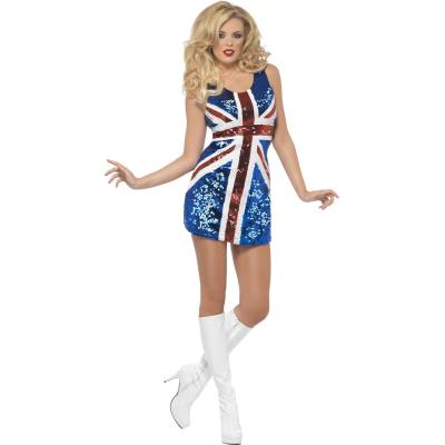 Déguisement robe Royaume Uni femme Small