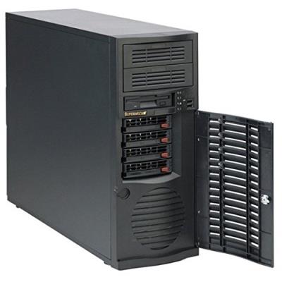 Tour supermicro cse-733tq-665b black sc733 mid towerw 665w