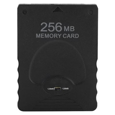 Carte mémoire de jeu 256 Mo pour PS2 PlayStation 2 Noir