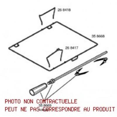 Ariston Support Porte-Rouleau Charniere Pour Cuisinière