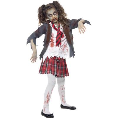 Costume ecoliere zombie enfant teen