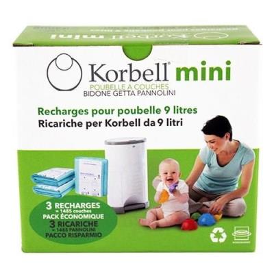 Korbell Recharge 3 Pack Pour Poubelle 9L Kr220Dr3B