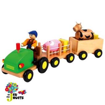 tracteur jouet bois