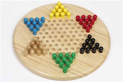 Jeu de Dames Chinoises en bois