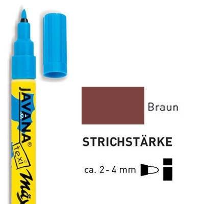 C.kreul textilmarker javana texi m?x medium, braun 90764