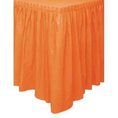 Tour de table en plastique orange Horreur