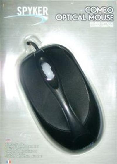 Souris optique USB-PS2 noire Spyker SPY-M309