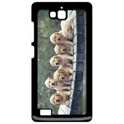 Coque huawei honor 3c et 3c 4g chiots golden retriever