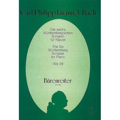 Partitions Classique Barenreiter Bach C.P.E. - Die Sechs Würtembergischen Sonaten - Clavecin (Piano)  Clavecin