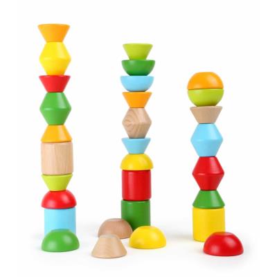 Cubes en bois à empiler Jack
