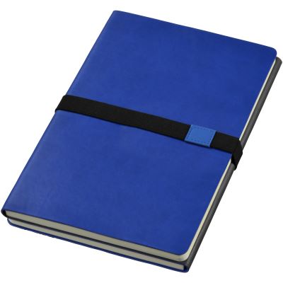 JournalBooks - Carnet Doppio (Taille unique) (Bleu marine/Gris) - UTPF596