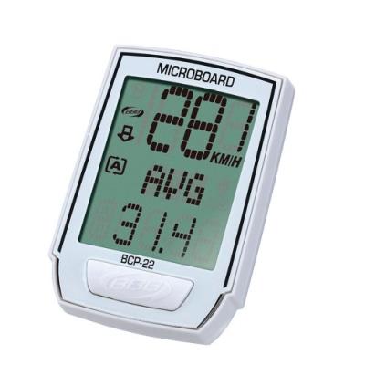 Bbb bcp-22 compteur vélo microboard blanc