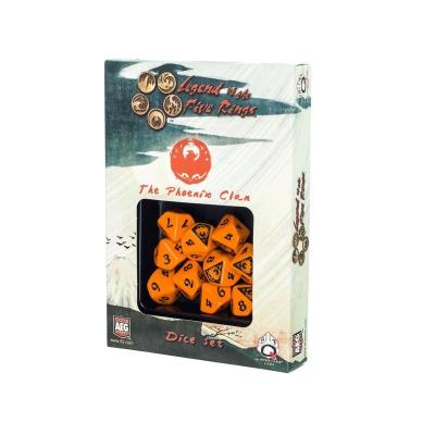 Set de 10 dés - Légende des cinq anneaux - Phoénix Clan