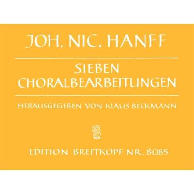 Partitions classique EDITION BREITKOPF HANFF J.N. - SIEBEN CHORALBEARBEITUNGEN - ORGUE Orgue