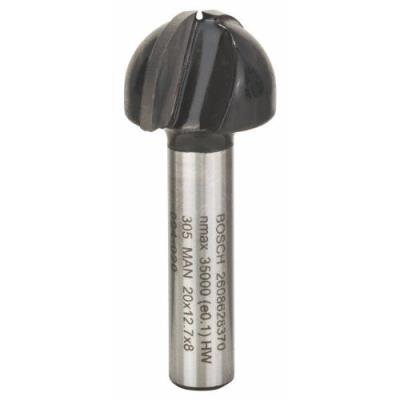 Bosch 2608628370 Fraise à Canneler 8 Mm 10 X 20 X 12,7 X 46 Mm