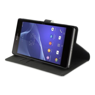 Muvit MFX slim folio - Flip cover voor mobiele telefoon - wit - voor Sony XPERIA Z2