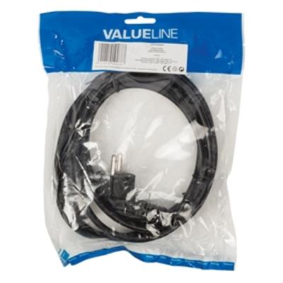 Câble dalimentation schuko mâle coudé - iec-320-c13 3.00 m noir valueline