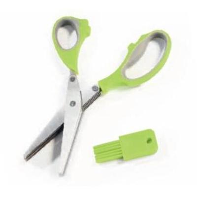 ciseaux herbes 5 lames + brosse nettoy.