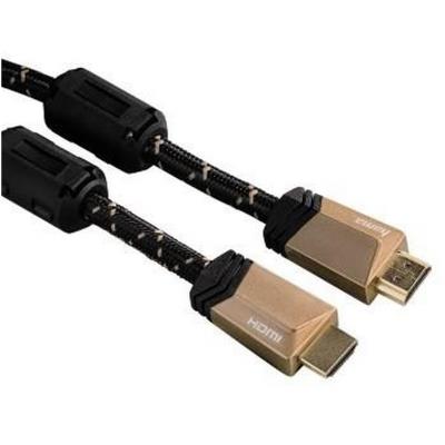 Hama-câble hdmi™ haute vitesse, mâle - mâle, ferrite, métal, ethernet, 5 m
