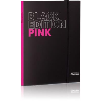 Bloc-notes A5 ''My Personal Compenion'' - ''Black Edition'' Pink