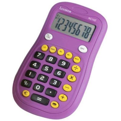 Lexibook Fruities Calculatrice de poche Orange, bleu, jaune ou violet