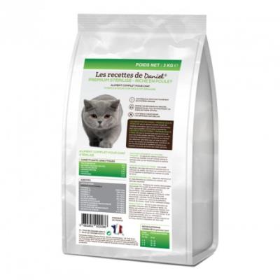 Les recettes de daniel - chat adulte premium stérilisé - 3 kg