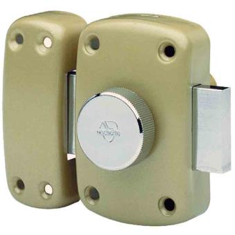 Vachette - Verrou De Sureté Bouton Et Cylindre Série Cyclop - 30 Mm Bronze - 1