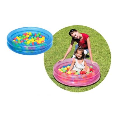 Piscine gonflable rose avec 50 balles de jeu !