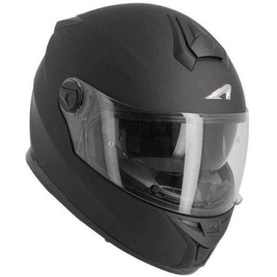 Astone Helmets - Casque de moto GT800 évo Solid - Casque intégral mixte homologué - Casque de moto intégral en polycarbonate - Black Matt XL