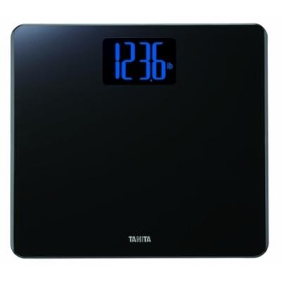 TANITA  - HD-366 - BALANCE DIGITALE - 200 KG - VERRE S&Eacute;CURIT NOIR - AFFICHAGE XXL 