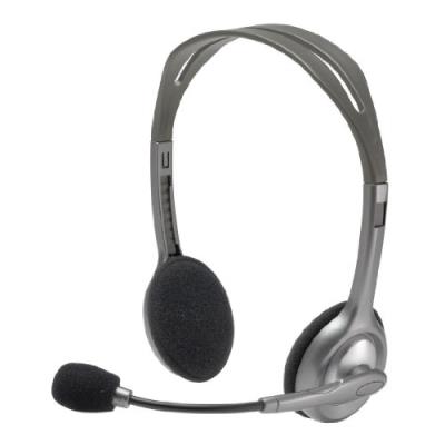 Logitech Stereo Headset H110 Micro-casque à filtrage de bruit Gris