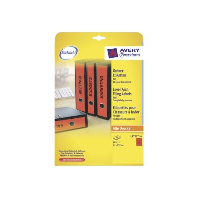 Avery L4752 - labels bestandmappen - 60 stuks