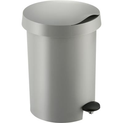 Poubelle à pédale 5L Zodiac Gris