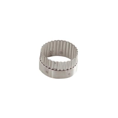 DE BUYER-3314.06-EMPORTE-PIÈCE INOX CANNELÉ,ROND SANS POIGNÉE