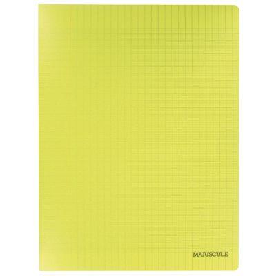 Cahier Piqure 48 Pages Couverture Polypropylène 24X32Cm Seyes 90G Jaune